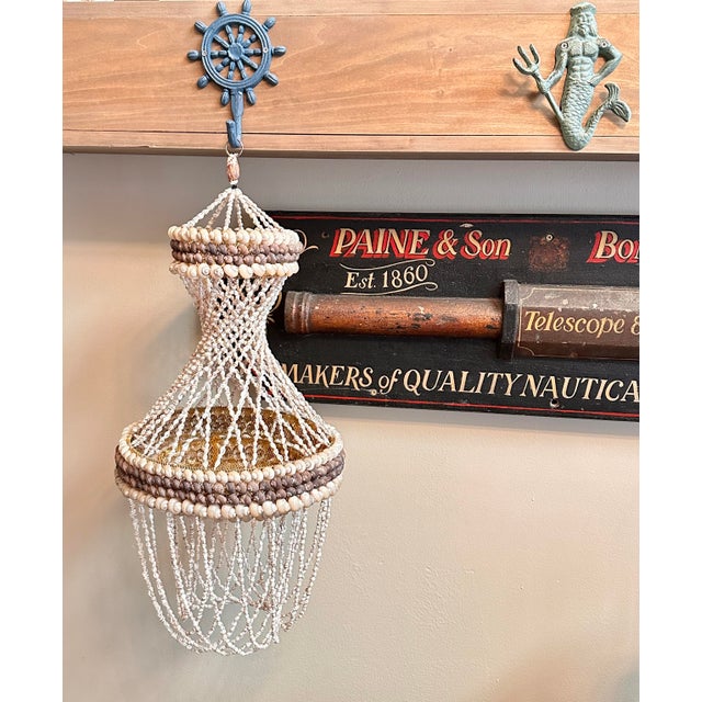 1960s Vintage Two-Tier Shell Pendant | Chairish