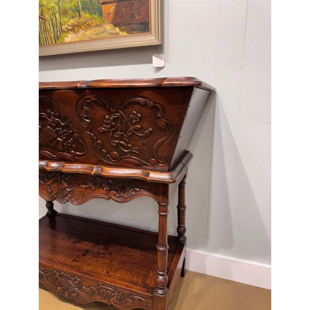 French Walnut Console Table For Sale In Nashville - Image 6 of 14