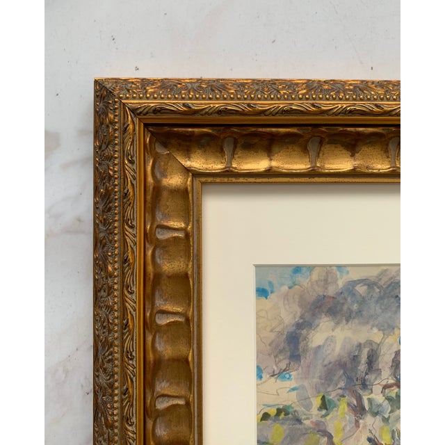 Paint 1920's French Original Watercolor For Sale - Image 7 of 12