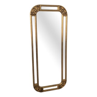 Large Vintage Mirror in Gilded Decorative Frame, 1965 For Sale