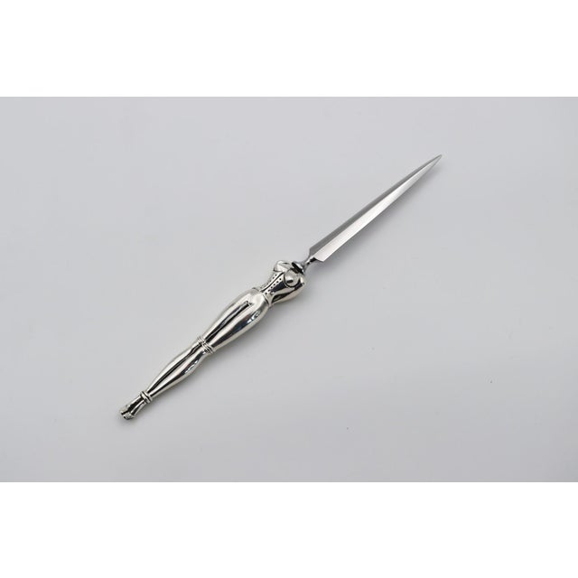 Not Yet Made - Made To Order Letter Opener or Paper Cutter in Silver Bronze by Richard Lauret For Sale - Image 5 of 13