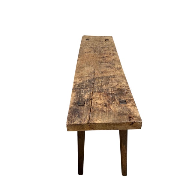 Antique Butcher Block Console Table For Sale In Los Angeles - Image 6 of 6