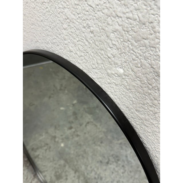 Black Rejuvenation Metal Frame Mirror For Sale - Image 8 of 12