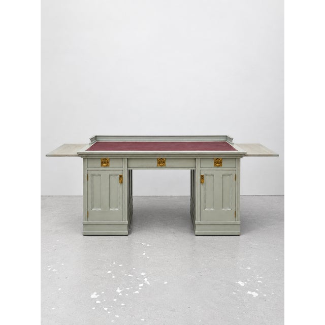 Art Nouveau Gentleman's Writing Desk by Fritz Nagel, Vienna, Austria, 1910s For Sale - Image 6 of 13