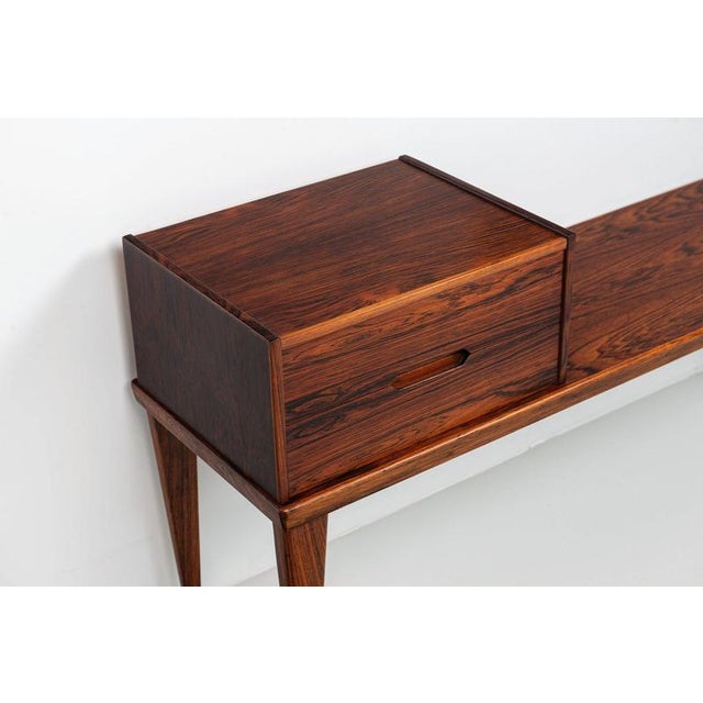 Bench and Mirror in Rosewood by Kai Kristiansen for Aksel Kjersgaard, 1960, Set of 2 For Sale - Image 6 of 16