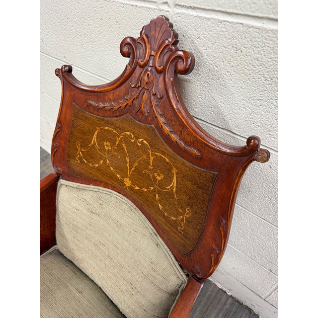 Antique Victorian Mahogany Rocking Chair For Sale - Image 13 of 13