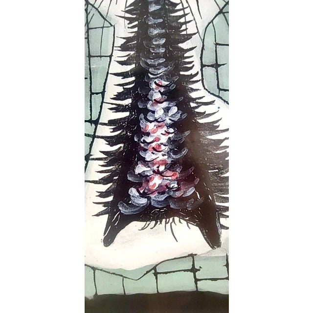 Pyriform Glazed Ceramic Plate by Otello Rosa for San Polo, Italy, 1950s For Sale - Image 12 of 14