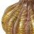 Vintage Murano Barovier Toso Purple Swirl Gold Flecks Italian Art Glass Curled Fan Top Flower Vase For Sale - Image 10 of 11