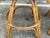 Pair of 1970s Vintage Rattan & Cane Swivel Bar Stools With Upholstered Seats For Sale - Image 9 of 10