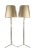 Large Model 2035 Helios Floor Lamps in Brass by J. T. Kalmar, 1960s, Set of 2 For Sale