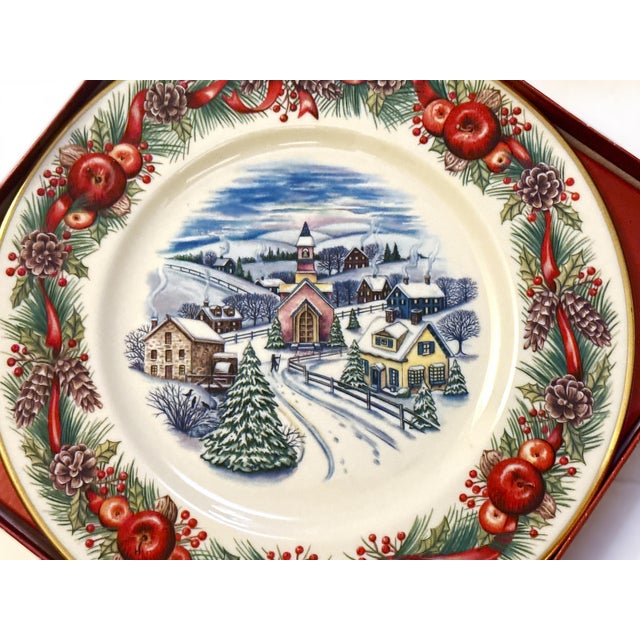Lenox Holiday Village Collector Plate For Sale In New York - Image 6 of 11