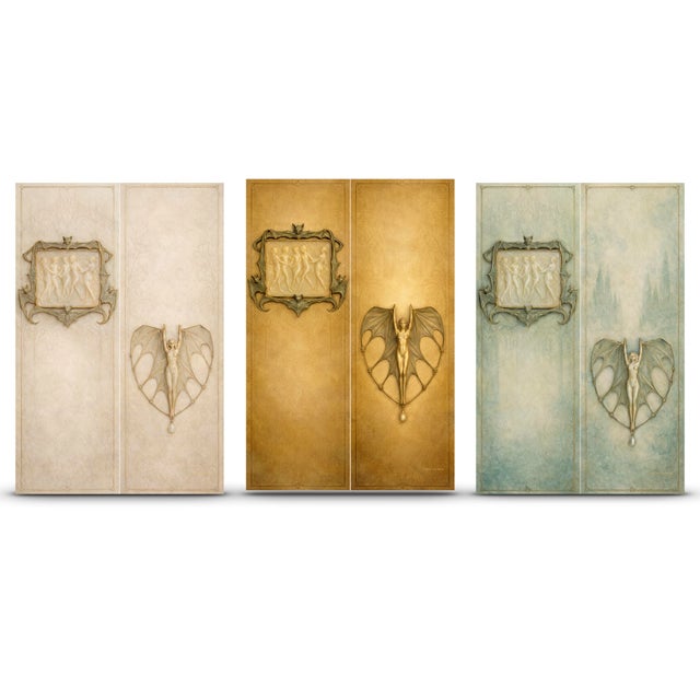 Large Art Nouveau Jewelry Study "Alabaster Oracle" – 40" X 60" Fine Art Print on Brushed Metal For Sale - Image 13 of 14