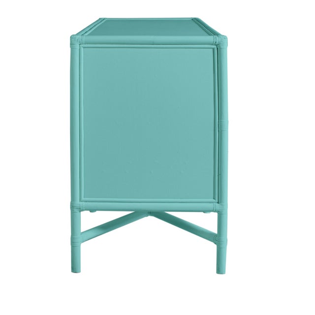 Not Yet Made - Made To Order Verona Four-Drawer Dresser in Turquoise For Sale - Image 5 of 6