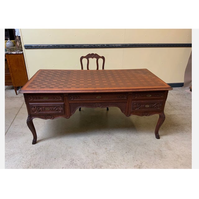 Antique Desk in Oak, 1910 For Sale - Image 4 of 13