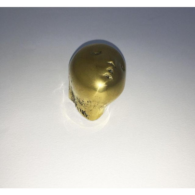 Bronze Abstract Sculpture of Little Head by Piero Perin, Italy, 1980s For Sale - Image 3 of 18