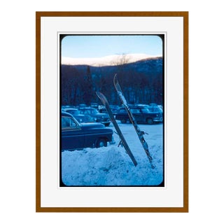 Skis in the Snow 1955 by Toni Frissell Framed C Print For Sale