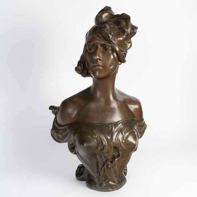 Antique Art Nouveau Sculpture by Nelson, 1890s For Sale - Image 3 of 10