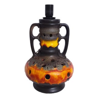 West German Fat Lava Pottery Floor Lamp Base by Richard Essig, 1970s For Sale