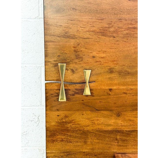 Organic Live Edge Slab Headboard Queen Platform Bed For Sale - Image 12 of 16