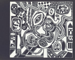 1947 Silkscreen "Peg Taking a Drag" by Steve Wheeler