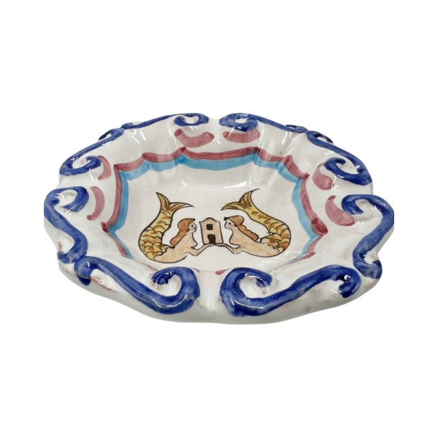 Vintage 5-Star Le Sirenuse Hotel Ceramic Ashtray Positano Italy For Sale - Image 11 of 12