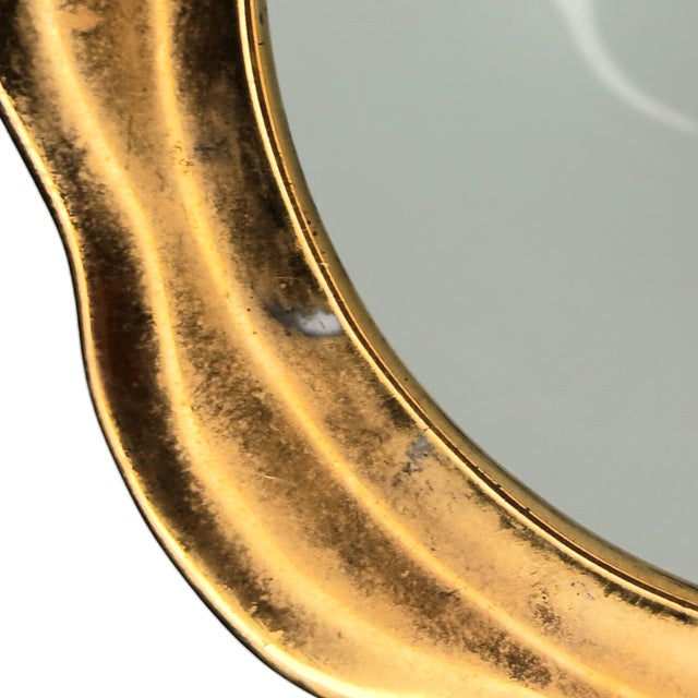 VTG Floral Handpainted Porcelain Jardiniere Rose Bowl Vase Gold Three Footed 5" For Sale In Austin - Image 6 of 17