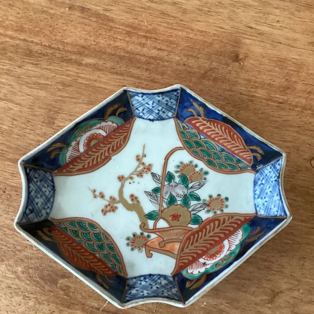 Japanese Imari Porcelain Rectangular Small Bowl Late 18th Century For Sale - Image 12 of 12