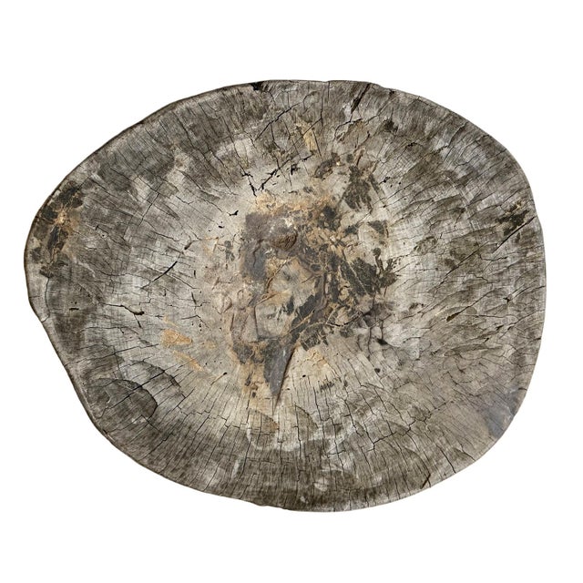 Early 20th Century Low Rustic Antique Grey Wood Coffee Table For Sale - Image 5 of 5