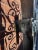 Gothic Vintage Wrought Iron Driveway Gates For Sale - Image 3 of 8