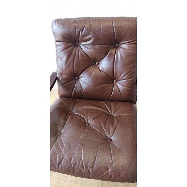 J M Birking & Co Copenhagen lounge chair, 1970s. Is a stylish and remarkably comfortable chair. Characterized by a unique...