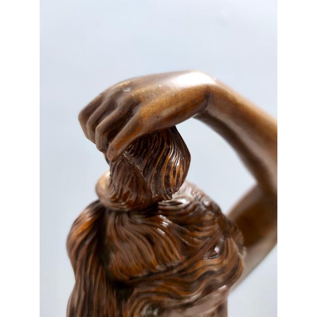 Cantù Artist, Sculpture of Nude Woman, 1960s, Walnut For Sale - Image 11 of 16