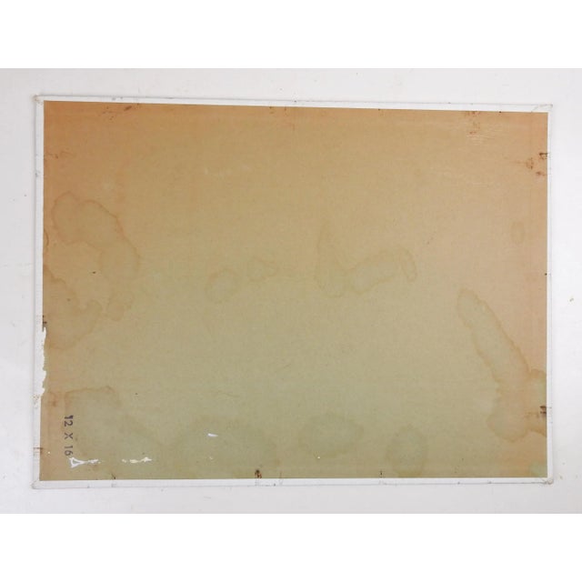 Rustic Vintage Impressionist Mountain Ranch Painting For Sale - Image 3 of 3