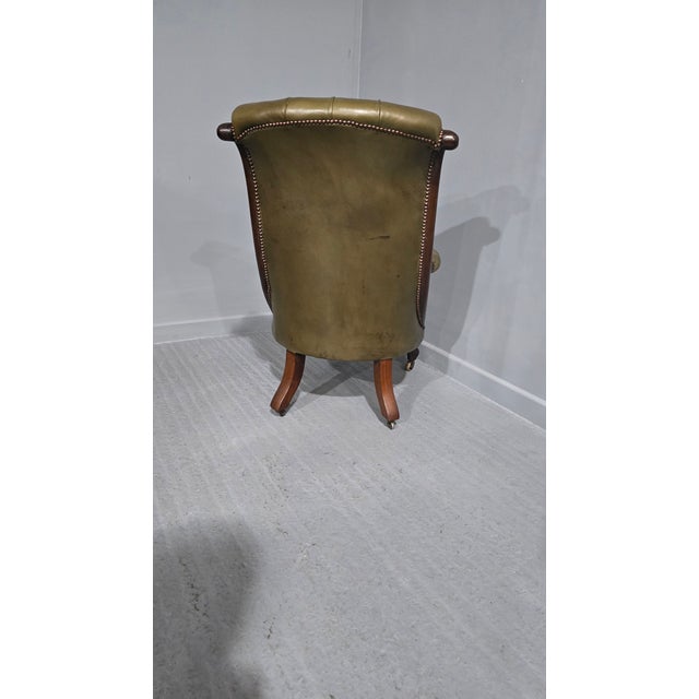 Outstanding Leather Library Chair, 1810 For Sale - Image 6 of 11