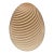 Rare- Mid-Century Find: Murano Swirl Glass Egg Lamp For Sale