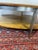 Brown 1960s Cherry Wood Oval Coffee Table on Metal Legs For Sale - Image 8 of 8