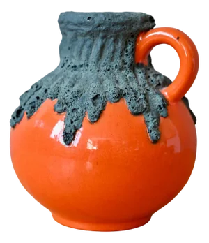 Vase in Fat Lava from Roth Keramik, 1960s