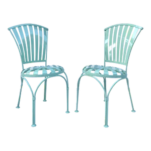 1930s Pair of Francois Carre French Art Deco Sunburst Chairs