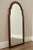 High Quality Vintage Carved Wood Keyhole Frame Mirror with Beveled Glass