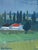 Textile 1960 Mid-Century Modern 'Across the Countryside' Vintage Original Landscape Oil Painting, Framed For Sale - Image 7 of 10