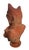 Vintage Anthropomorphic Cat Bust Sculpture in Terracotta-Colored Reconstituted Stone For Sale - Image 4 of 8