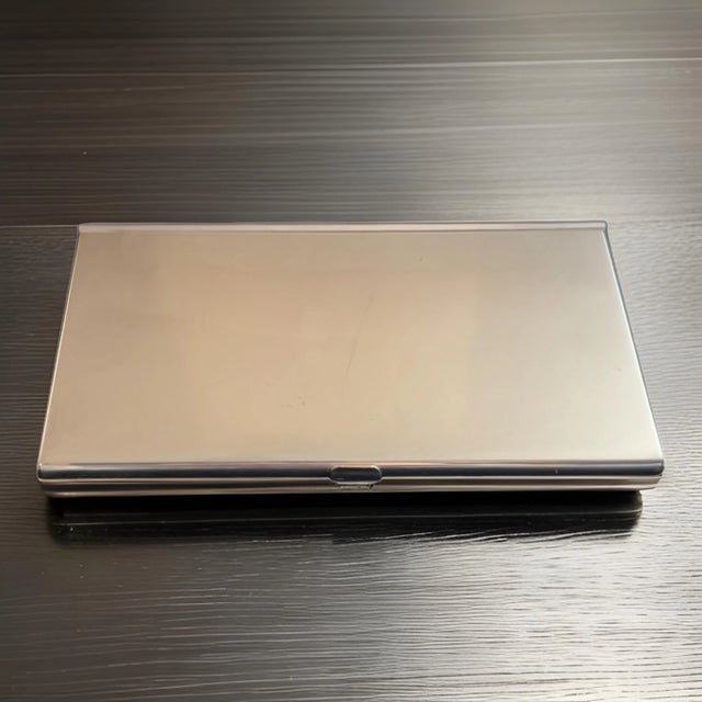 Late 20th Century Late 20th Century Tiffany & Co Estate Business Card Holder Sterling Silver For Sale - Image 5 of 11