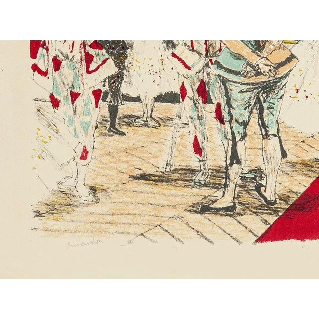 Dancers in Theatre - Original Lithograph by Maurice Brianchon 1940s-1950s For Sale - Image 3 of 4