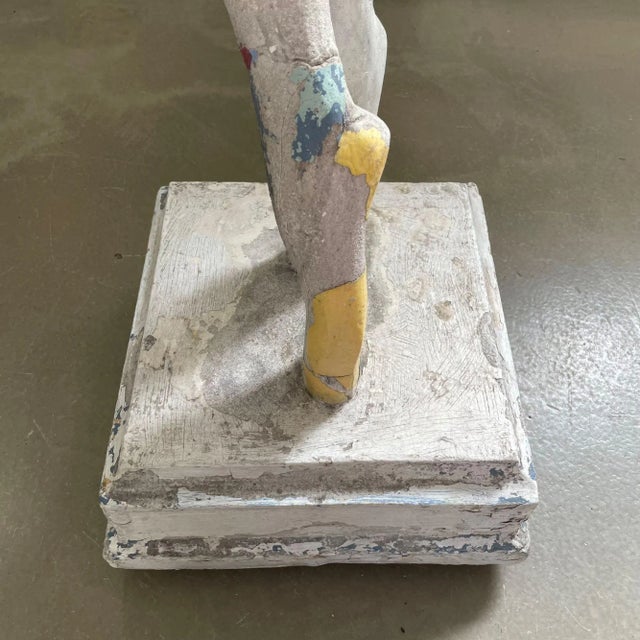 Parisian Artist, Statue of a Ballerina, 20th Century, Concrete For Sale - Image 9 of 12