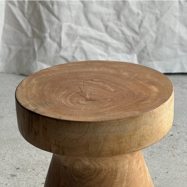 Side Table in Mango Wood, 1980s For Sale - Image 14 of 18