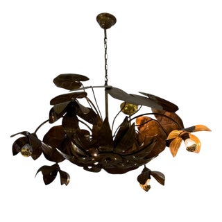 Vintage Brass Lamp by Willy Daro, 1970s For Sale
