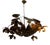 Vintage Brass Lamp by Willy Daro, 1970s For Sale
