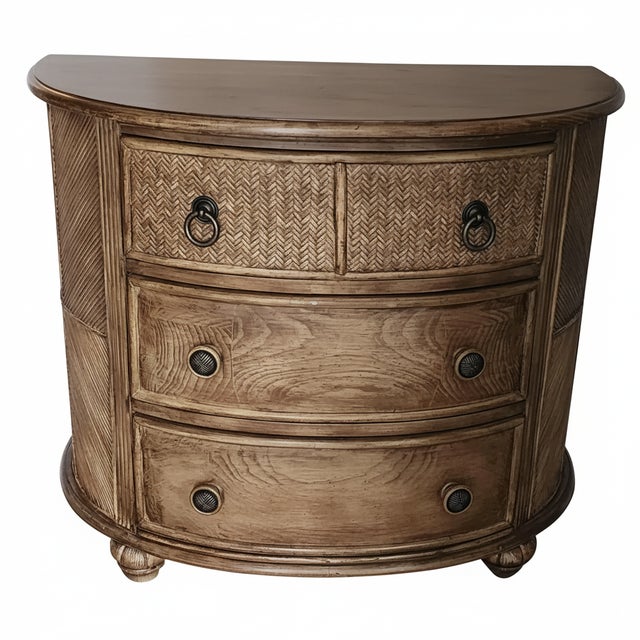 Caribbean Style Rattan Nightstand Chest by Braxton Culler For Sale - Image 9 of 9