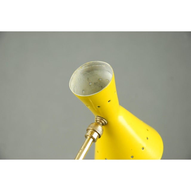 Gold Mid-Century Modern Italian Table Lamp from Stilnovo, 1950s For Sale - Image 8 of 12