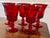 Glass Mid 20th Century Fostoria Jamestown Ruby Red Water Goblets - Set of 5 For Sale - Image 7 of 12