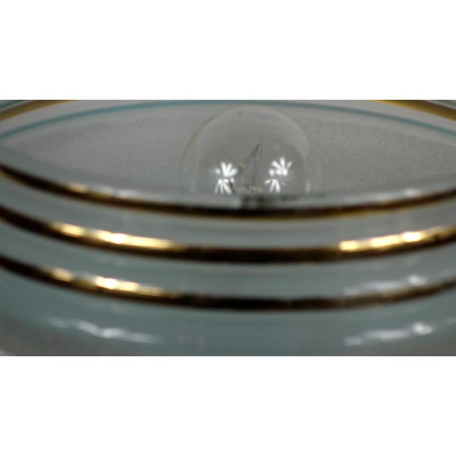French Silver and Glass Shade Table Lamp from Unbekannt, 1920s For Sale - Image 3 of 12